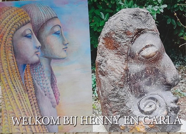 Foto gastexpositie Henny Kagie en Carla Grandiek Zijper Museum