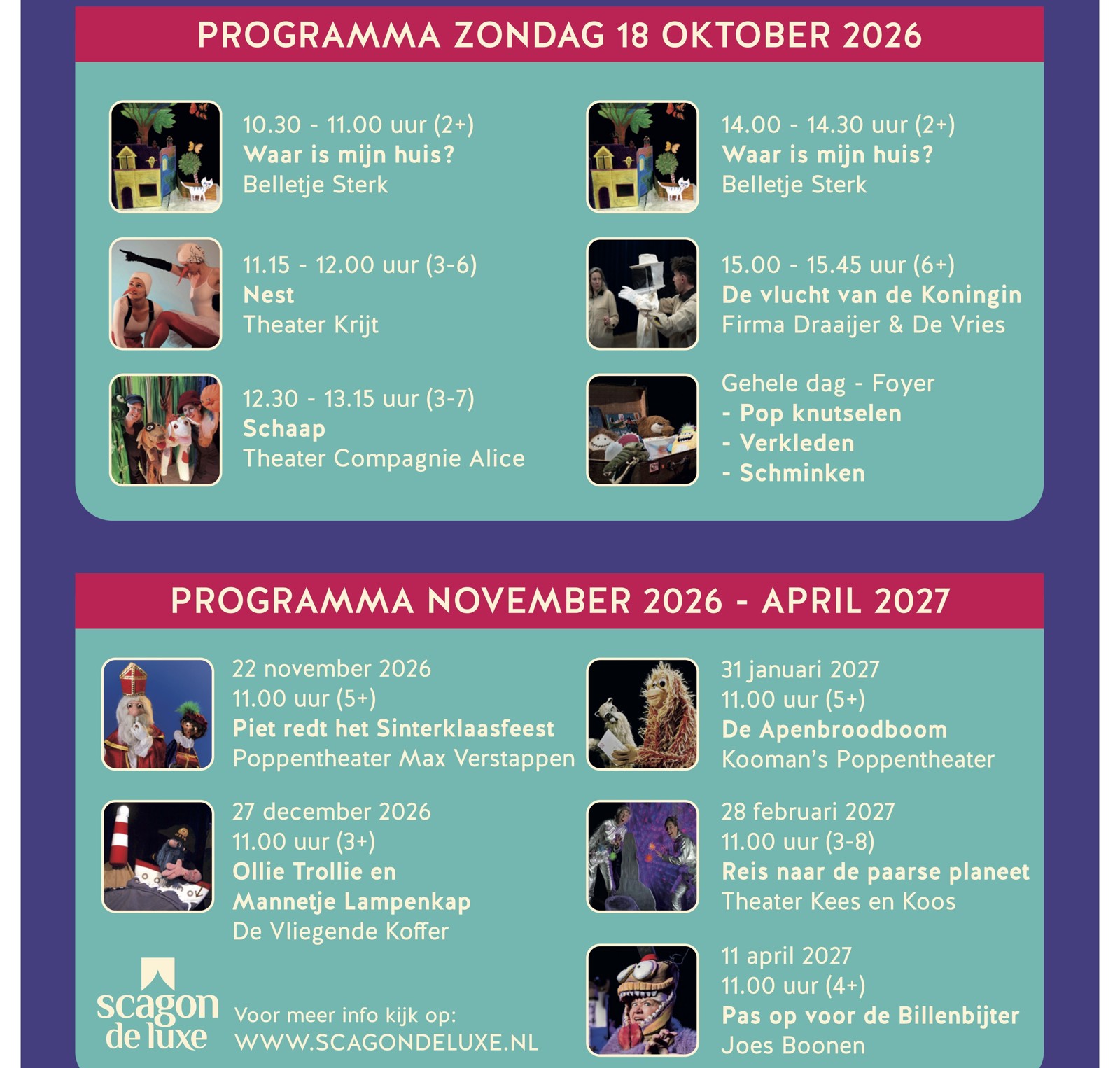 Poppentheaterfestival Scagon POP'T OP